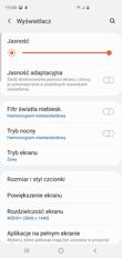 Menu ustawień