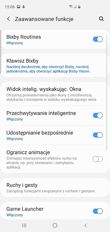 Menu ustawień