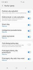 Menu ustawień