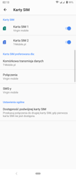 Ustawienia kart SIM | Połączenia głosowe
