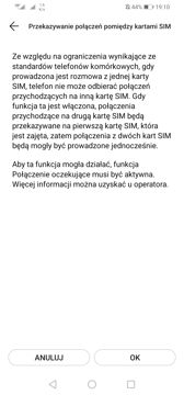 Obsługa dwóch kart SIM | Połączenia głosowe