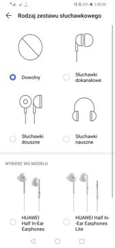 Ustawienia Huawei Histen