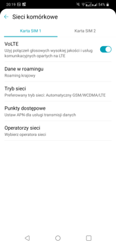 Obsługa dwóch kart SIM | Połączenia głosowe