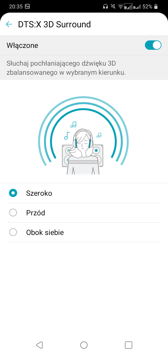 Ustawienia dźwięku | Odtwarzacz muzyki