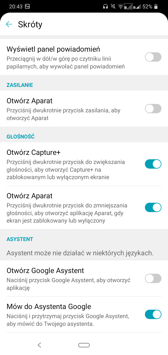 Wybrane funkcje interfejsu