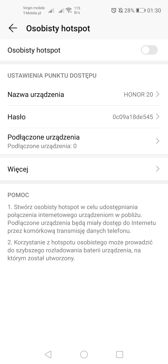 Smartfon umożliwia nie tylko ustanowienie tradycyjnego hotspotu, ale także mostu Wi-Fi