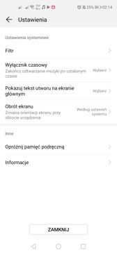 Aplikacja Muzyka