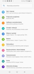 Menu ustawień