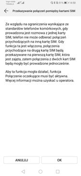 Ustawienia dwóch kart SIM | Połączenia głosowe