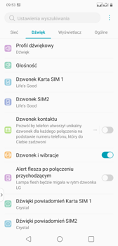 Ustawienia dźwięku i efekty