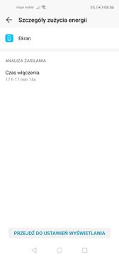 Czasa pracy z włączonym ekranem | Wynik z Geekbench i PC mark