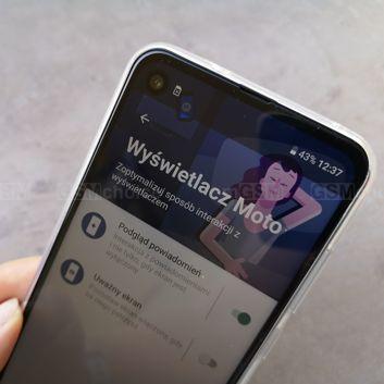 Wyświetlacz Moto, ktory ma zastąpić nieobecną diodę powiadomień