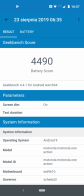Wynik z Geekbench i PC Mark | Zarządzanie energią i czas pracy z włączonym ekranem