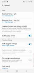 Interfejs aplikacji aparatu