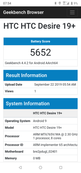 Czas pracy z włączonym ekranem | Wynik z PC Mark | Wynik z Geekbench