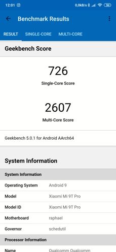 Wyniki benchmarków