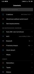 Ekran główny i ustawienia