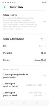 Gesty, pasek boczny i inne funkcje ColorOS