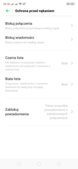 Ustawienia związane z bezpieczeństwem