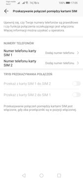 Obsługa dwóch kart SIM | Połączenia głosowe
