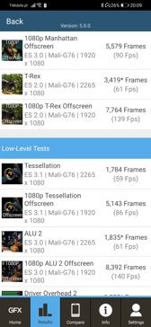 Wyniki benchmarków (tryb wydajności) Wyniki benchmarków (tryb wydajności)