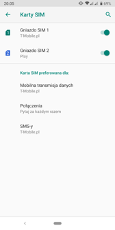 Obsługa dwóch kart SIM | Połączenia głosowe