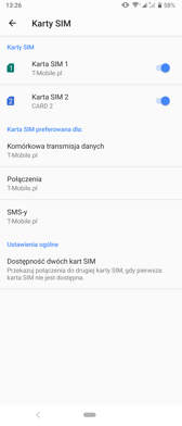 Obsługa dwóch kart SIM | Połączenia głosowe