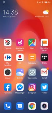 Główny interfejs telefonu