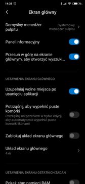 Główny interfejs telefonu