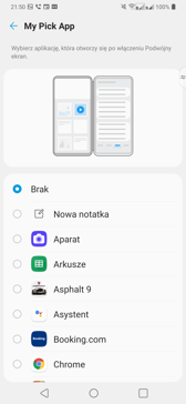 Ustawienia podwójnego ekranu