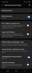 Menu ustawień