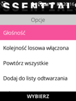 Odtwarzacz muzyki i Radio FM