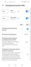 Obsługa dwóch kart SIM | Połączenia głosowe