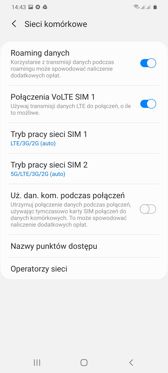 Obsługa dwóch kart SIM | Połączenia głosowe