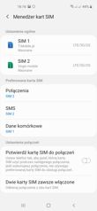 Obsługa dwóch kart SIM | Połączenia głosowe