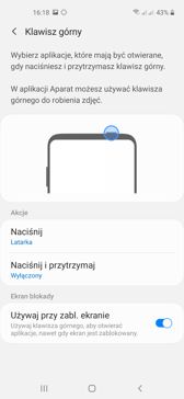 Ustawienia przycisków fizycznych