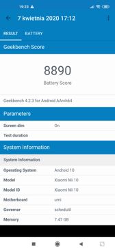Benchmarki baterii przy 90 Hz i 60 Hz