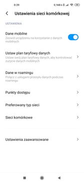 Ustawienia | Sieci komórkowe | Połączenia głosowe Ustawienia | Sieci komórkowe | Połączenia głosowe