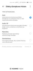Odtwarzacz muzyki i efekty Huawei Histen
