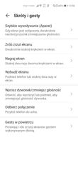 Wybrane funkcje i ustawienia interfejsu
