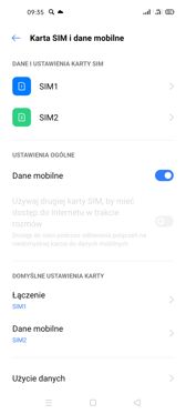 Ustawienia dwóch kart SIM | Ustawienia połączeń | Połączenia głosowe Ustawienia dwóch kart SIM | Ustawienia połączeń | Połączenia głosowe