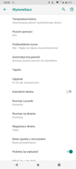 Elementy personalizacji | Motyw ciemny | Gesty