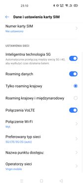 Ustawienia karty SIM | Połączenia głosowe Ustawienia karty SIM | Połączenia głosowe