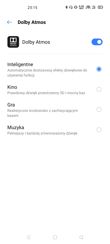 Ustawienia Dolby Atmos | Aplikacja Muzyka Ustawienia Dolby Atmos | Aplikacja Muzyka