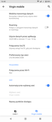 Obsługa dwóch kart SIM | Połączenia głosowe