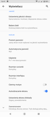 Wybrane funkcje interfejsu