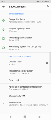Wybrane funkcje interfejsu