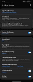 Menu ustawień