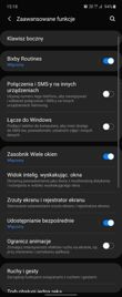 Menu ustawień