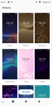 Elementy personalizacji | Motywy